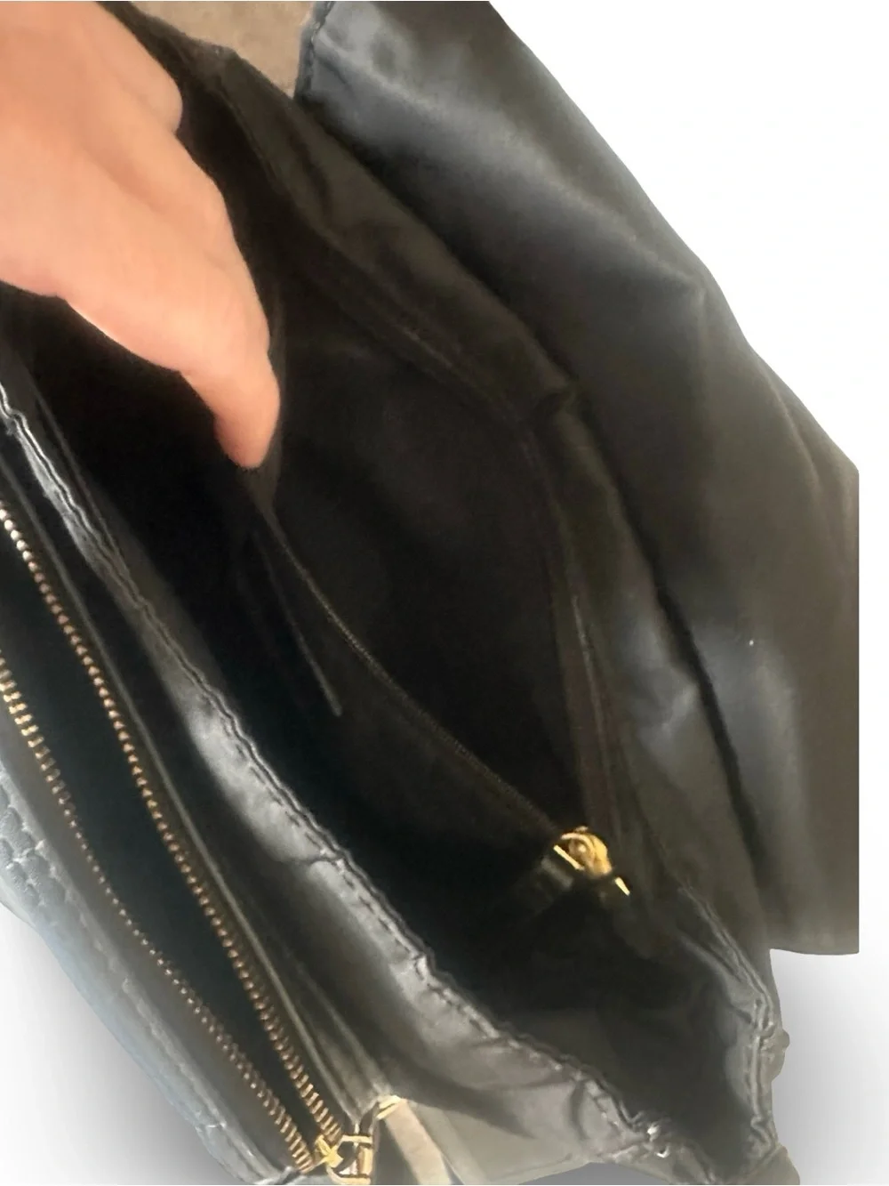 Tory Burch Black Nylon Crossbody with Gold Hardware